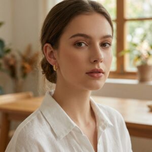 925 Sterling Silver Elegant Textured Ribbed Huggie Hoop Earrings for a Radiant Look