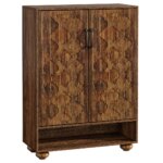 Natural Style Shoe Cabinet,Storage Cabinet