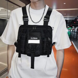 Casual Vest Waist Pack Tactical Chest Bag Backpack