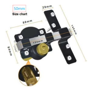 50mm 70mm Security Garden Shed Gate Lock Long Throw Locking Double Locking UK