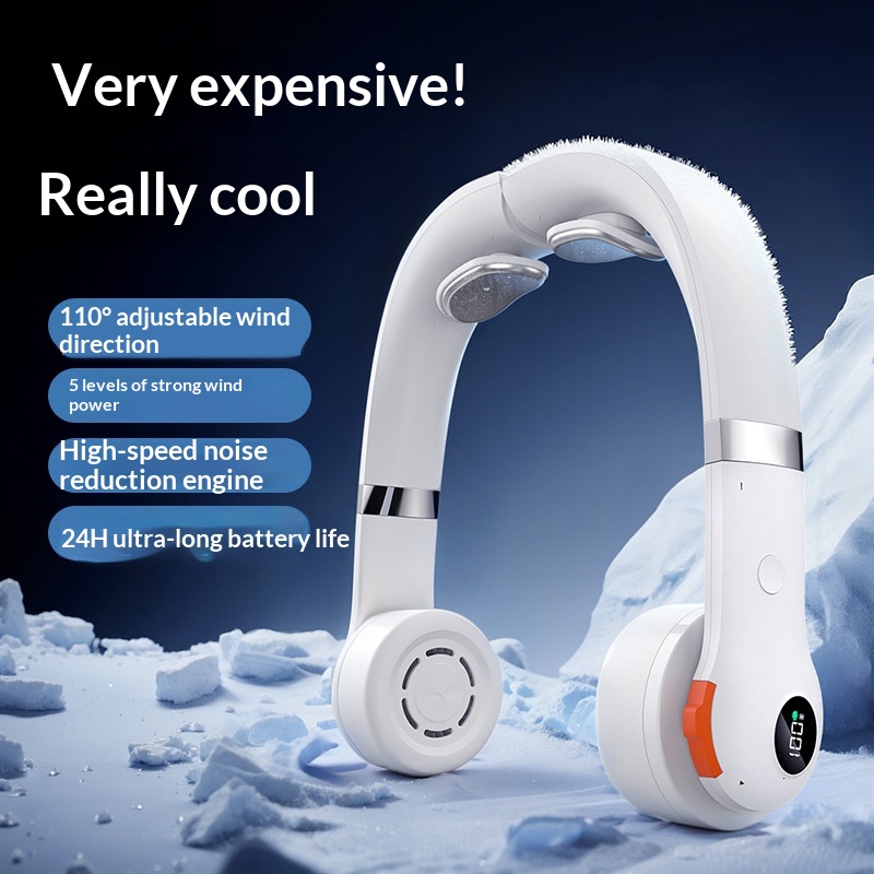 Mute Portable Cooling Bladeless Neck-Hanging Fan