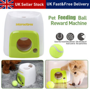 Pet Ball Food Feeder Dog Feeding Machine Tennis Automatic Rewarder Interactive