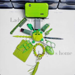 2026 New Stylish Mini Suitcase Self-Defense Keychain Set