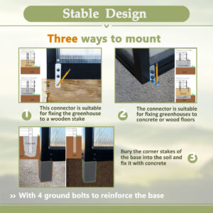 6′ X 12′ Thicked Polycarbonate Greenhouse, Greenhouse With Double Flush Door, Rain Gutter And Ventilation Window, Green House For Sunroom, Garden, Backyard, Walk-in Large Winter Greenhouse