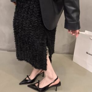 2026 Summer Bow One-Strap Thin Heel Sandals, Sweet Backless Single Shoes, New Arrival