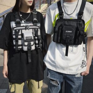 Casual Vest Waist Pack Tactical Chest Bag Backpack