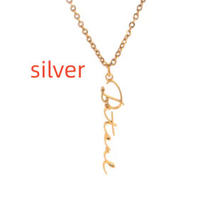 Stainless Steel 18k Gold-plated Color-changing Free Personalized Pendant Chain