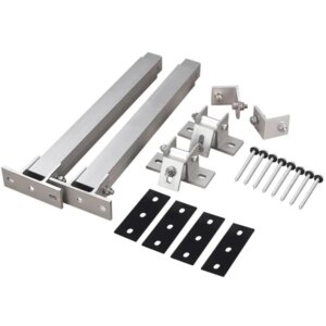 Solar Photovoltaic Adjustable Front And Rear Foot Brackets, Single Set Of 15-30 Degrees (nut Type)