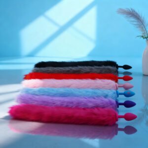 Toys Artificial Silicone Plug Small Size Back Court G-spot Butt Plug Fox Tail Training