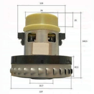 1400W Single Turbine Motor For SE 4001 WD2 WD3 MV2 MV3 NT Vacuum Cleaners