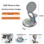 3-in-1 15W Magnetic Wireless Charger