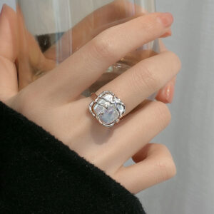 Sweet And Cool Vine-Entwined Pearl Ring For Women