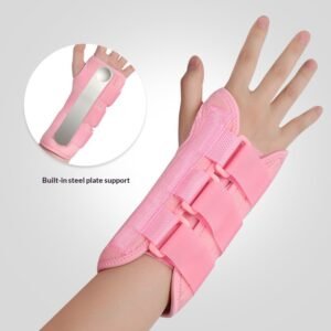 Steel-plate Supported Adjustable Breathable Mesh Wrist Brace For Sports And Sprains