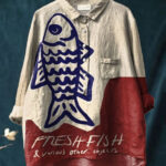 Women's Loose-Fitting Printed Crew-Neck Casual T-Shirt