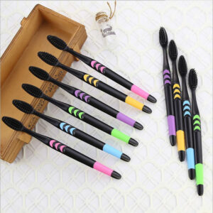 10-Piece Household Set Bamboo Charcoal Soft-Bristle Toothbrushes