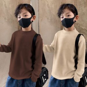 Children's Coral Fleece Base Layer Shirt New Autumnwinter Style