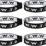 Letter Jacquard Wristband Bracelet