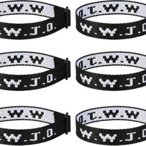 Letter Jacquard Wristband Bracelet