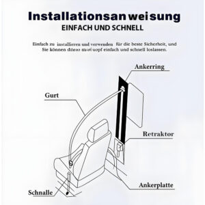 Universal Automatic 3-Point Seat Belt