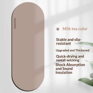 Oval Shaped Rubber Yoga Mat With Anti Slip Grip