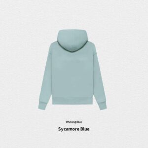 Autumn Winter Fleece-Lined Solid-Color Hoodie