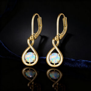 Eight-Character Auspicious Pearl Women's Elegant Earrings
