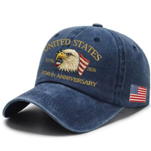 USA 250th Anniversary Cap Washed-Print Hat