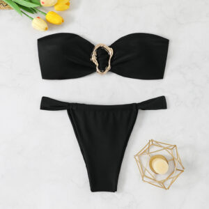 Two-piece Sexy Swimsuit Bandeau Bikini Set