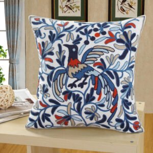 Cotton Fabric Embroidered Large Bed Headrest Pillow