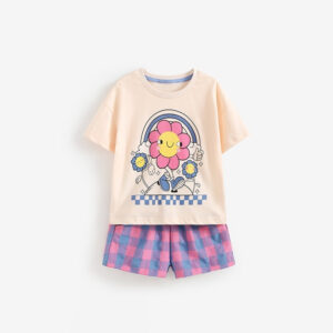 Summer New Style Short-Sleeve Casual Two-Piece Set For Toddlers And Kids