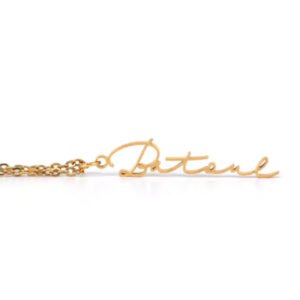 Stainless Steel 18k Gold-plated Color-changing Free Personalized Pendant Chain