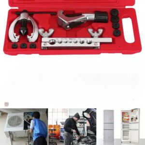 10-piece Pipe Flaring Kit Brake Fuel Pipe Repair Flaring Kit With Cutter And Bending Tool