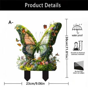 Acrylic Flat Yard Garden Decor Ground Stake Mother Earth Forest Elder