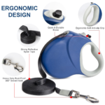 8M Retractable Dog Lead For Large Dogs Up