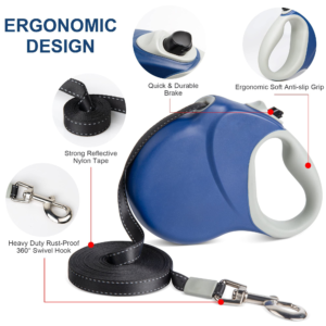 8M Retractable Dog Lead For Large Dogs Up