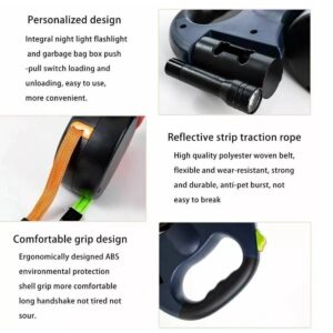 360 Retractable Lead Leash Double Pet Dog Training Lead For 2 Dog UK