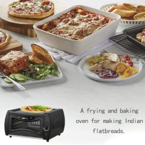 2100W Mini Oven Chapati Roti Lahmacun Manakish Pizza Naan Bread Maker UK
