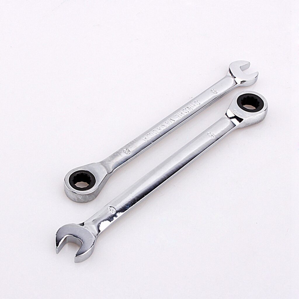 12pcs Fixed Spanners Ratchet Wrench Kit 8-19mm High-Torque Hand Tool Set For Garage, Workshop & Household Repairs