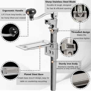 Commercial Can Opener Professional Catering Bench Tin Opener Heavy Duty