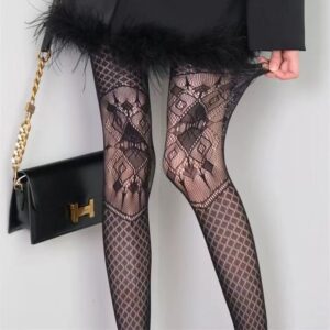 Fishing Net Short Socks Spicy Girl Hollow Diamond Socks Female