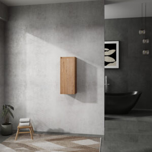 12 Bathroom Side Cabinet Soft Close Doors Float Mounting Design KD- Packing