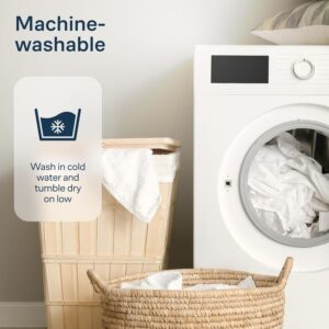 Luxury Mattress Topper Pillowtop Bedding Mat Pad Fitted Cover Underlay All Sizes–5CM Double-40