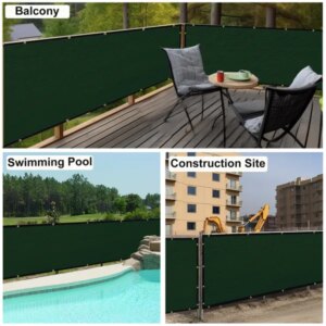 5’X25′ Dark Green HDPE Fence