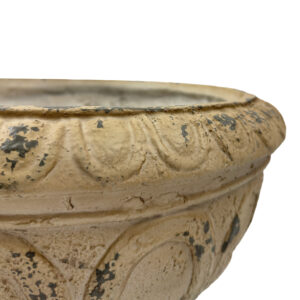 MGO Garden Planter, Garden Decoration And Planting,Color Antique White, Side 17.71 L X 17.71 W X 14.56 H