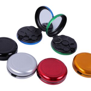 Portable Euro Coin Storage Box With Mirror