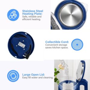 2.3L 2000W Electric Glass Kettle Glass Fast Boil LED Lights Indicator