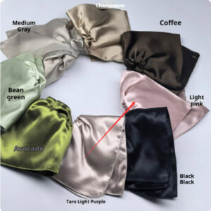 22mm Glossy Silk Square Scarf Hair Tie