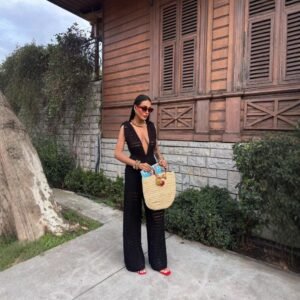 Fashionable Casual Solid-Color Slim-Fit Elegant Jumpsuit