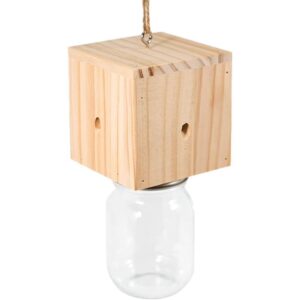 Outdoor Hanging Insect Trap Catcher Wooden Pendant