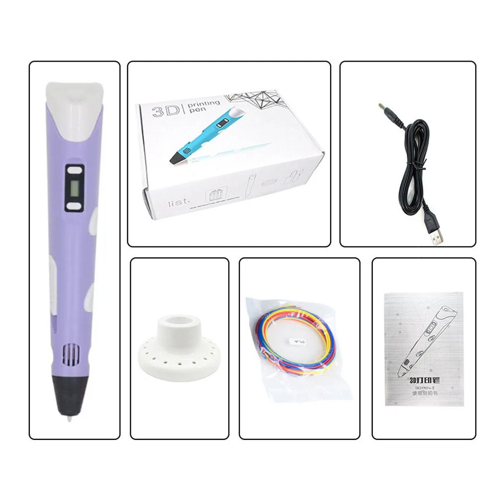 12 Colours PLA 3D Printing Pen Set Doodle Printer Drawing Filament Gift For Kids - Image 4